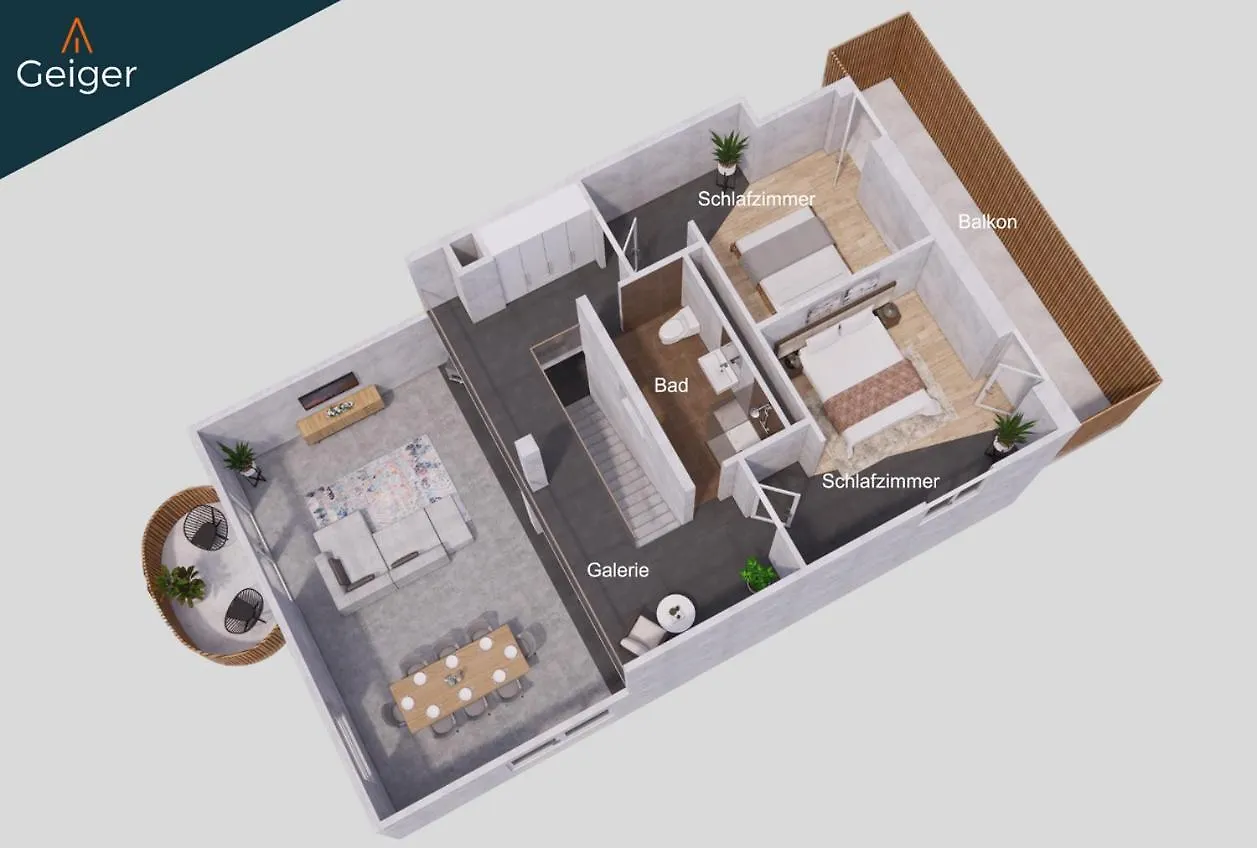 Apartamento Sunset Club - Loft - 155 M2 Sichtbeton - Zentral Memmingen